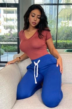 Fashion Nova Relaxed Vibe Joggers - Blue Sweatpants & Joggers