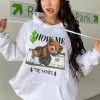 Fashion Nova Hoodies & Sweatshirts Show Me The Money Bear Hoodie - White