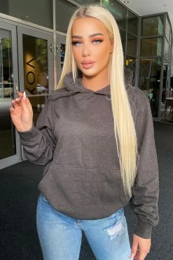 Fashion Nova Hoodies & Sweatshirts Stole Your Boyfriend's Oversized Hoodie - Charcoal