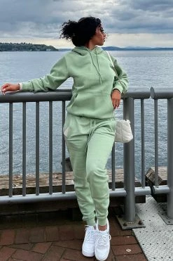 Fashion Nova Sweatpants & Joggers Stole Your Boyfriend's Oversized Jogger - Sage