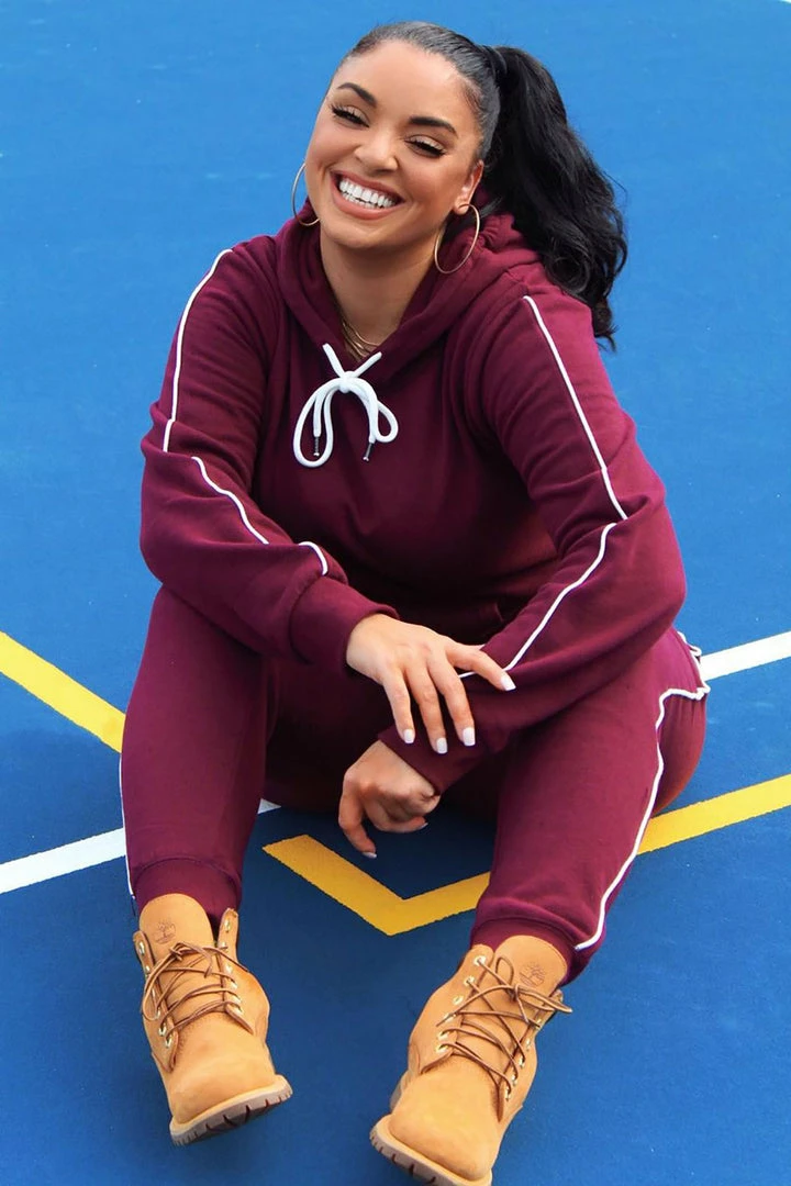Best Pirce 🤩 Fashion Nova Tennis And Chill Fleece Pullover Hoodie - Burgundy Hoodies & Sweatshirts ❤️ 6 Fashion Nova Tennis And Chill Fleece Pullover Hoodie - Burgundy Hoodies & Sweatshirts