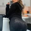 Fashion Nova The Original Trendsetter Savage Velour Set - Black Loungewear Sets