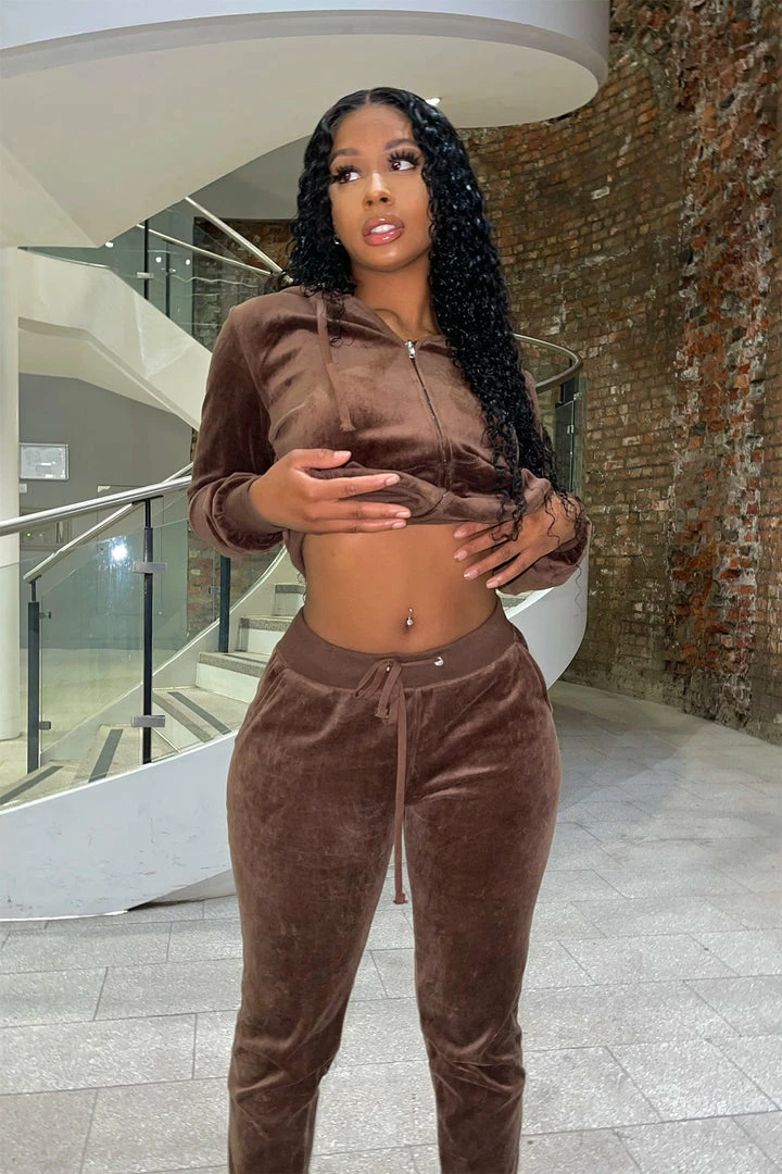 Best deal ๐ฏ Fashion Nova The Original Trendsetter Velour Set - Chocolate Loungewear Sets ๐ 4 Fashion Nova The Original Trendsetter Velour Set - Chocolate Loungewear Sets