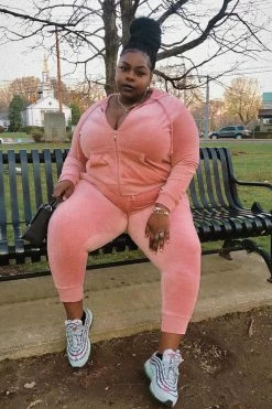 Fashion Nova Loungewear Sets The Original Trendsetter Velour Set - Mauve