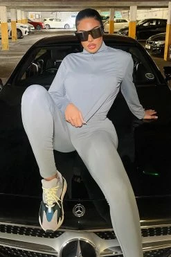 Fashion Nova The West Lounge Set - Grey