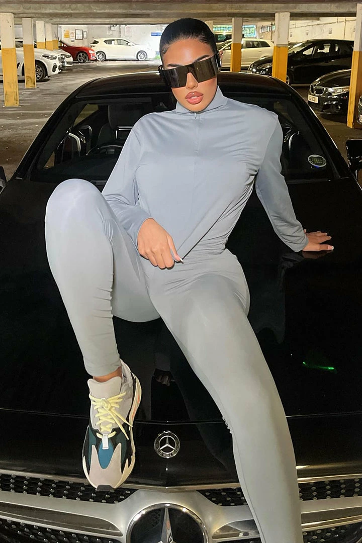 Hot Sale 😀 Fashion Nova The West Lounge Set - Grey 🛒 3 Fashion Nova The West Lounge Set - Grey